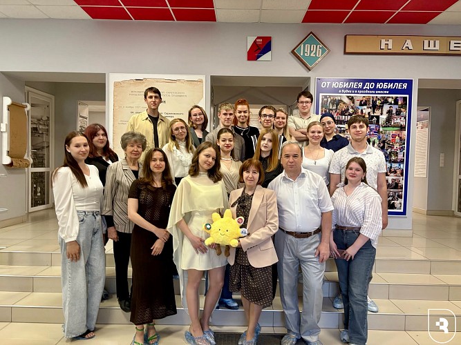 Заключительное заседание СНК кафедры факультетской педиатрии прошло в музее телевидения и радио